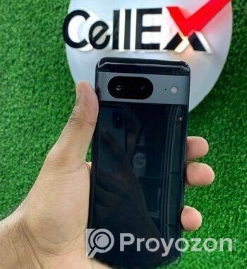 Google 8 with box black (Used)