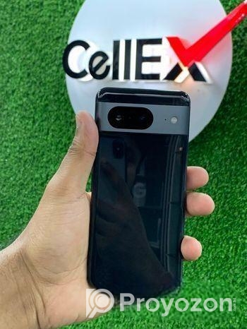 Google 8 with box black (Used)