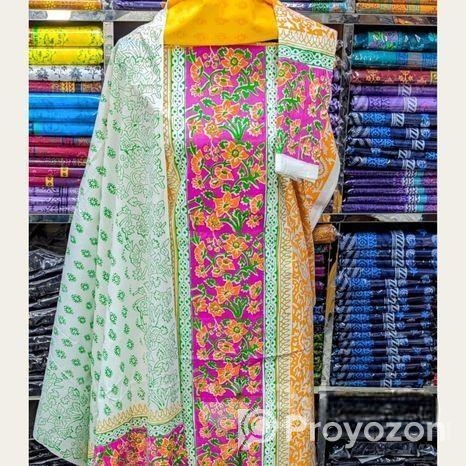 High Qualitiey Cotton Printed Three Piece