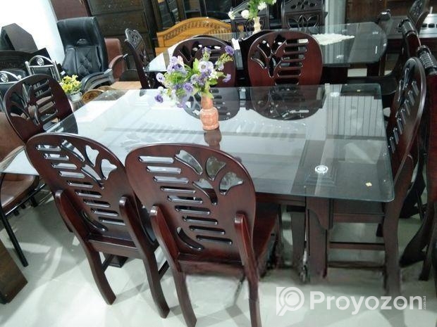 6 চেয়ার ডাইনিং টেবিল