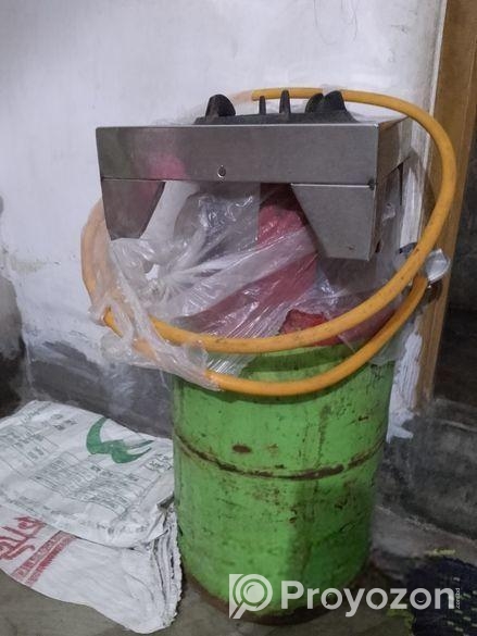 গ্যাস ভর্তি সিলিন্ডার + চুলা সহ