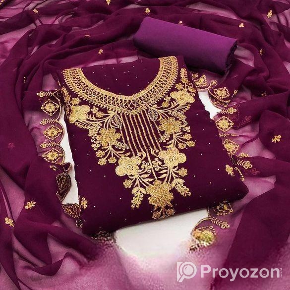 Georgette Embroidery Four Piece