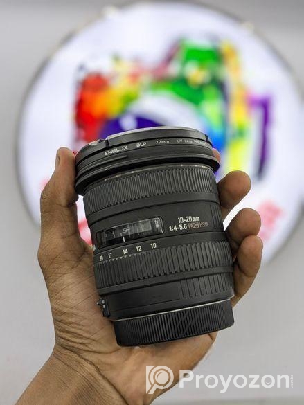 Canon mount 10-20mm lens used