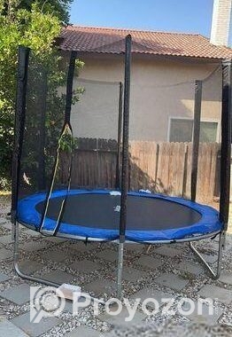 6 FT Outdoor Trampoline with Safety Enclosure Net