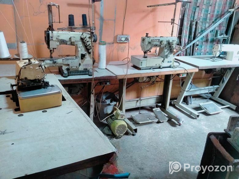 গার্মেন্টসে সেলাই মেশিন