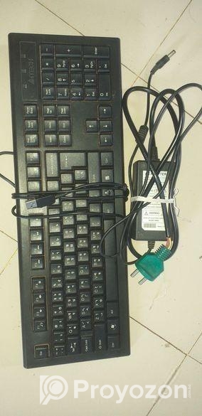 A4tech Keyboard & Adaptor