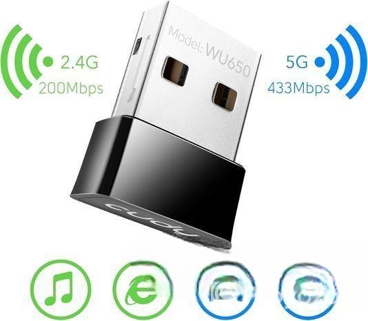 Cudy Wu650 650mbps Wi-fi Dual Band Usb Adapter