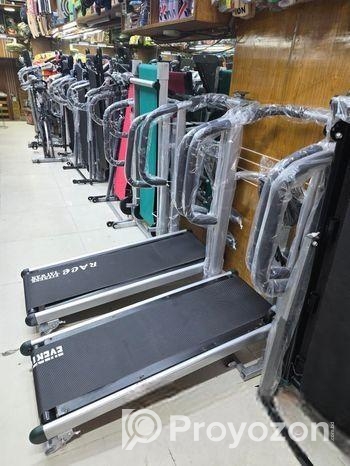 Foldable manual treadmill 3 in 1