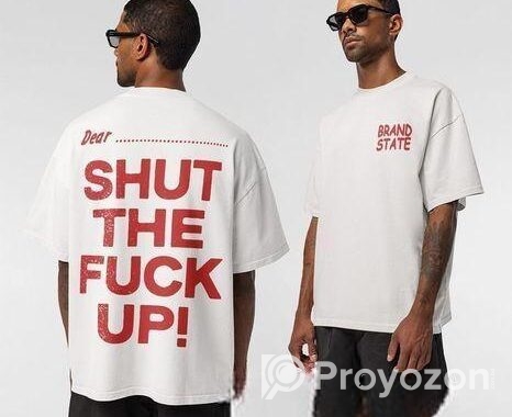 Drop Shoulder Printed