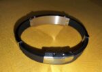 Rubber Bracelet with Stainless Steel Engraving Pla