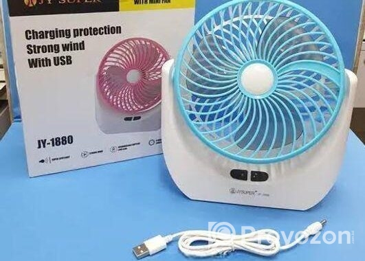 JY 1880 rechargeable fan এখনই ফ্যানটি কিনে রাখুন
