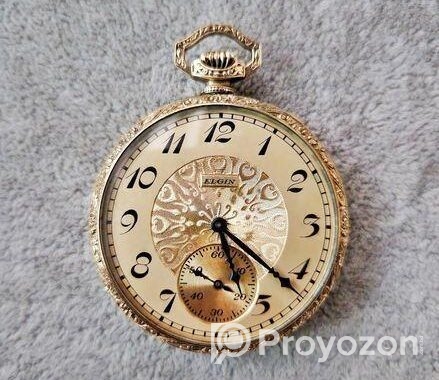 1923 Most Rare Gold ELGIN Pocket watch 100 Years O