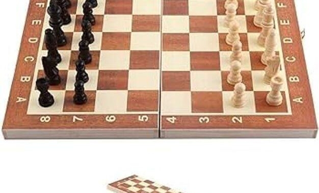 Wooden Chess Board Large – 3 in 1