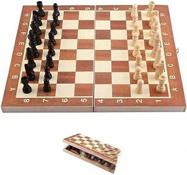 Wooden Chess Board Large – 3 in 1