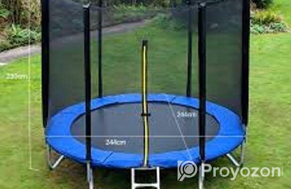 6 FT Outdoor Trampoline with Safety Enclosure Net