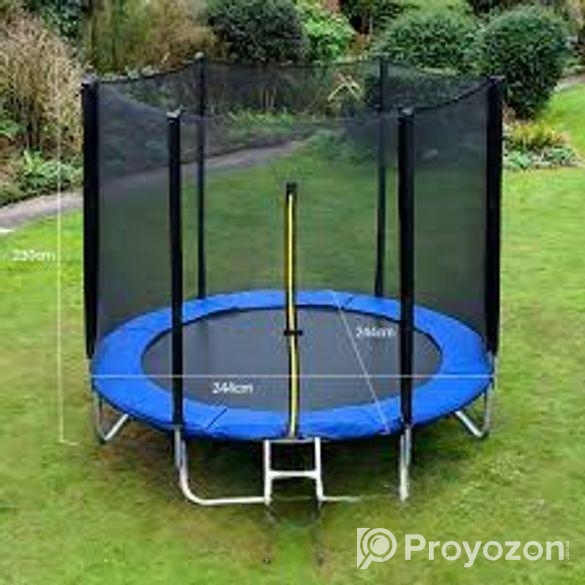 6 FT Outdoor Trampoline with Safety Enclosure Net