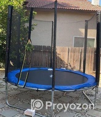 6 FT Outdoor Trampoline with Safety Enclosure Net