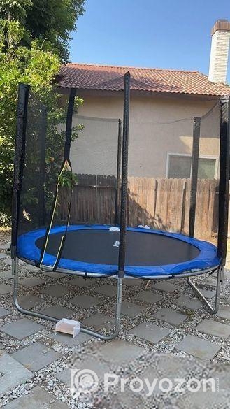6 FT Outdoor Trampoline with Safety Enclosure Net