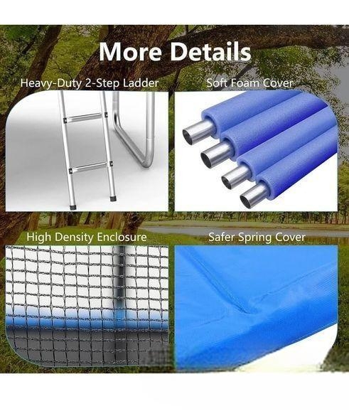 6 FT Outdoor Trampoline with Safety Enclosure Net