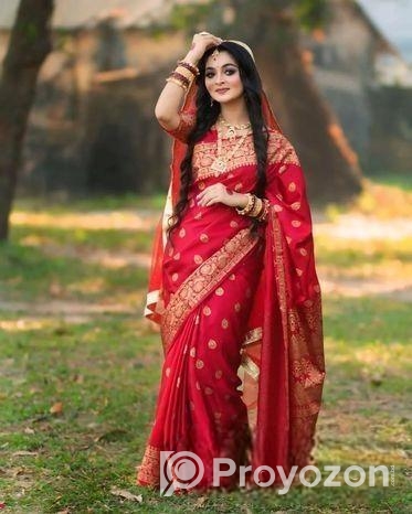 japani Silk Skin Print Sharee with Blouse Piece