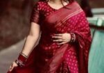 japani Silk Skin Print Sharee with Blouse Piece