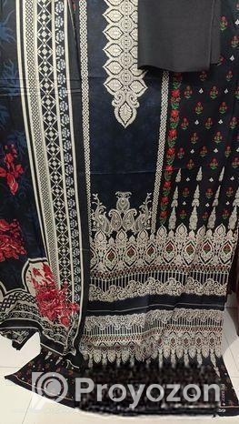 সুলভ মূল্য ভালো নতুন সুতি ও জমদানি মানের থ্রিপিস