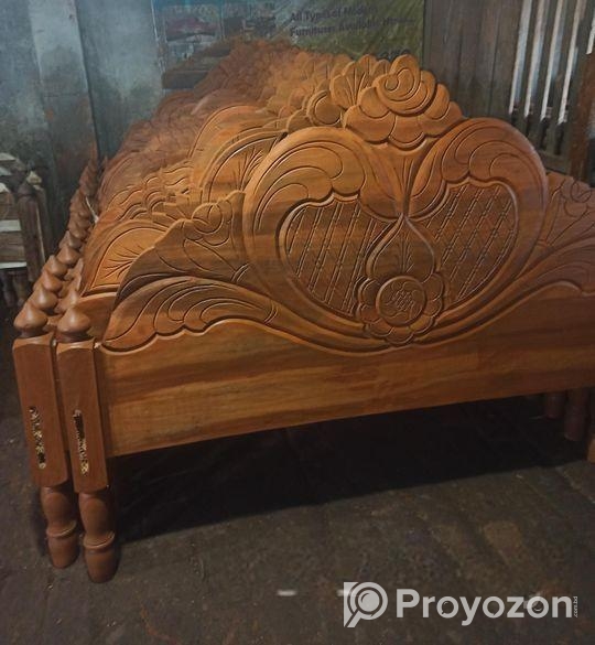কিং সাইজ খাট ৫/৬ ফুট সিরিস কাঠ
