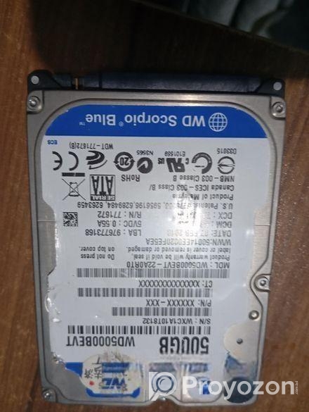 LAPTOP WD 500 GB HDD.