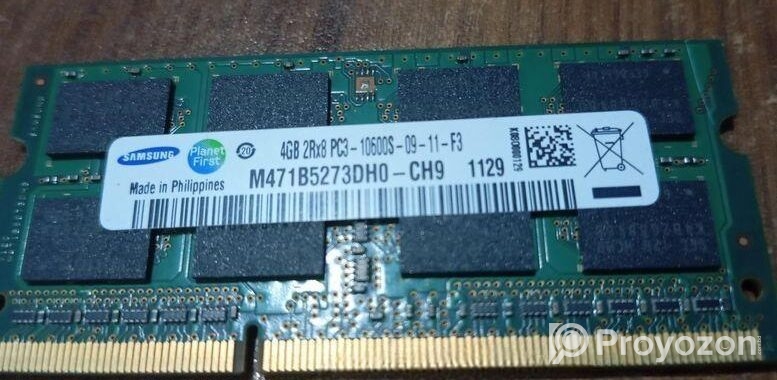 Laptop Samsung 4GB Ddr3 Ram.