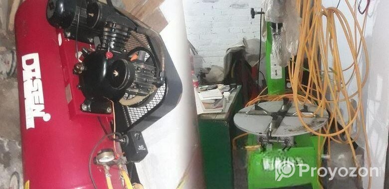Air Compressor And Tire Changing Machine