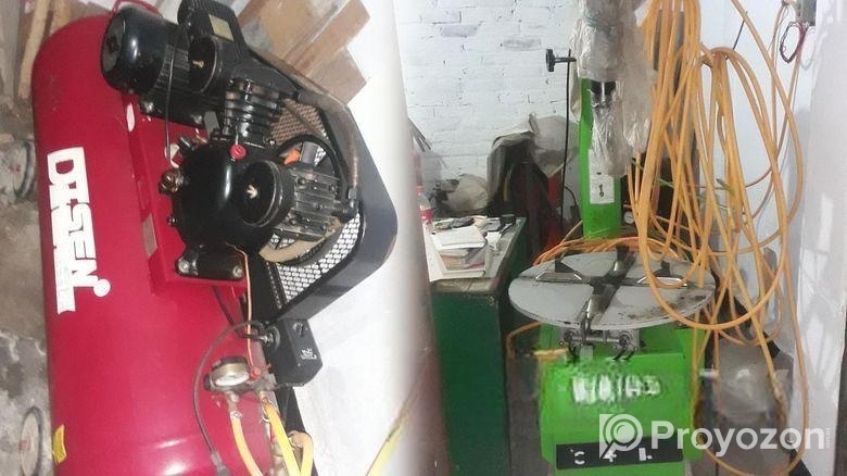 Air Compressor And Tire Changing Machine