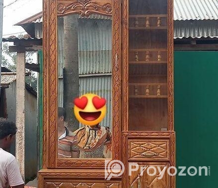 বার্মাটিক সেগুন কাঠের ড্রেসিং টেবিল