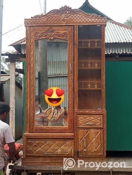 বার্মাটিক সেগুন কাঠের ড্রেসিং টেবিল