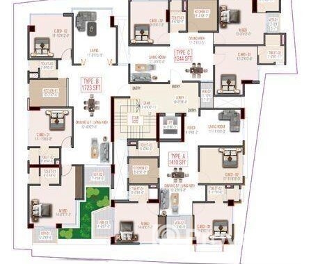 1244 sft. Luxurious Apartment for Sell @West Razab
