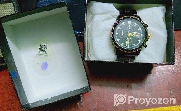 OLEVS MENS chronography black Watch