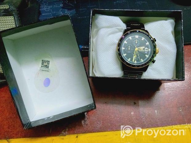 OLEVS MENS chronography black Watch