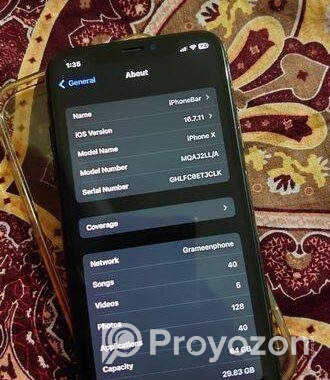 Apple iPhone X Black 64 gb (Used)