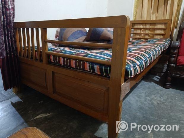 কাঁঠাল কাঠের ডাবল খাট