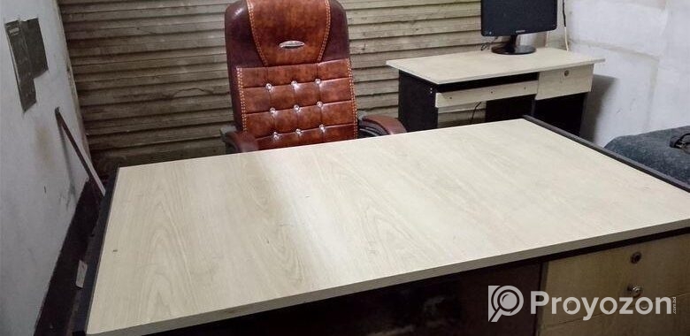 Office Desk + Boss Chair Computer Table