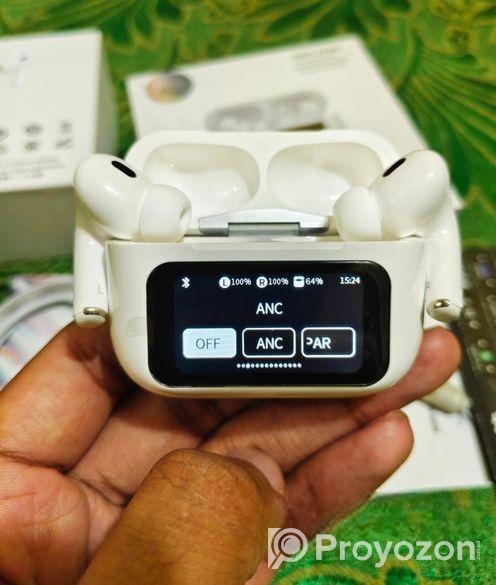 A9 Pro Airpods white with display