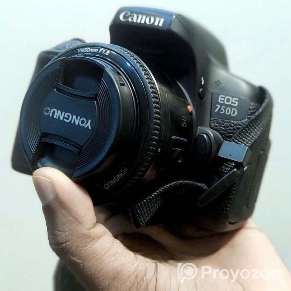 Canon-750D with Prime Lens