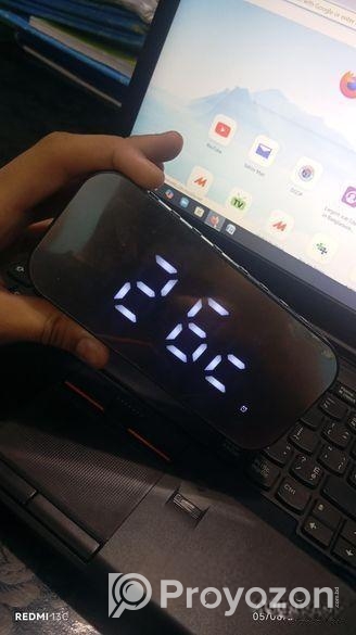 “led ডিসপ্লে সহ ঘড়ি — ঘরের তাপমাত্রাও জানাবে!”