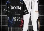 Drop Shoulder Mash T-Shirt and Trouser