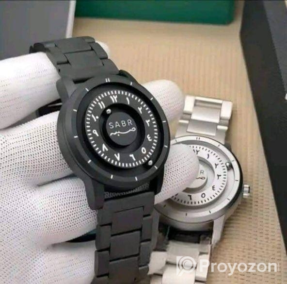 সবর লেখা আরবী চৌম্বকীয় ঘড়ি