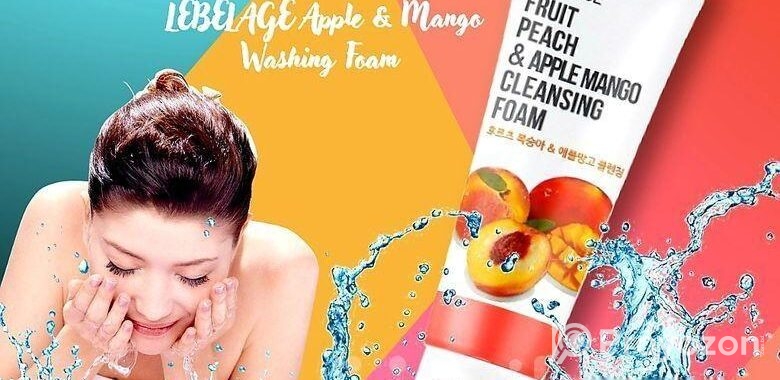 LEBELAGE Peach & Apple Mango Cleansing Foam 100ml