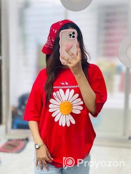 Ladies Premium Full Cotton Half Sleeve T-shirt – D