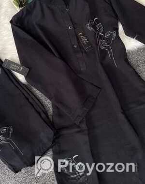 black (Thinking mask) digital printed co-ords
