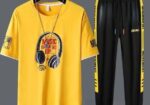 Drop Shoulder Mash T-Shirt and Trouser Combo
