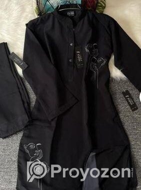 black (Thinking mask) digital printed co-ords