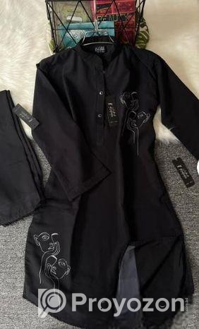 black (Thinking mask) digital printed co-ords